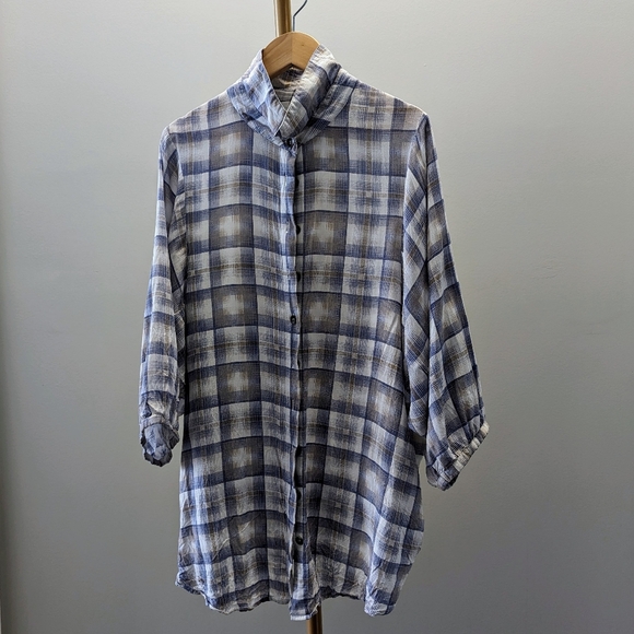 Aritzia Heartloom Plaid Shirt S - Picture 4 of 7